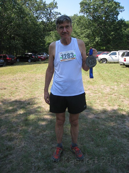 2012 North Country Run HM 0194.JPG - The 2012 North Country Run, a half marathon race through the beautiful Manistee National Forest in Michigan. August 25, 2012 a nice warm day for a run through the hills!